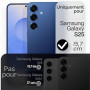 JETech Coque Fine pour Samsung Galaxy S25, Bleu Nuit | Protection de l'Objectif Caméra, Finition Mat Ultra-Fine, Étui Housse Des