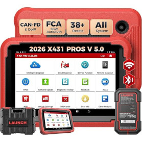 Launch X431 Pros V5.0 Valise OBD2 Diagnostic Auto Voiture Multimarque | Codage ECU, 38+ Fonctions, Diagnostic Bidirectionnel, CA