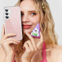 QIWEIQING Coque Magnétique pour Samsung Galaxy S23 Plus pour Filles Femmes, Compatible avec MagSafe, Etui Glitter Brillant Arriè
