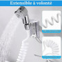 Douchette à Main pour Lavabo, Ensemble Pommeau Douche avec Tuyau Extensible de Support Mural, Rallonge Robinet Salle de Bain, La