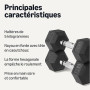 Amazon Basics Rubber Encased Hex Dumbbell Weights Set