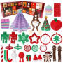 Calendrier de l'Avent 3D Fidget, 24 Jouets Articulés et Posaables, Coffret Cadeau Surprise Compte à Rebours de Noël, Figurines A