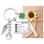 ZYMGUO Porte-clés AESH Idée Cadeau pour AESH Cadeau Remerciement aesh-Cadeaux Remerciement Personnalisé Fin d'Année, Professeur,