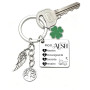 ZYMGUO Porte-clés AESH Idée Cadeau pour AESH Cadeau Remerciement aesh-Cadeaux Remerciement Personnalisé Fin d'Année, Professeur,