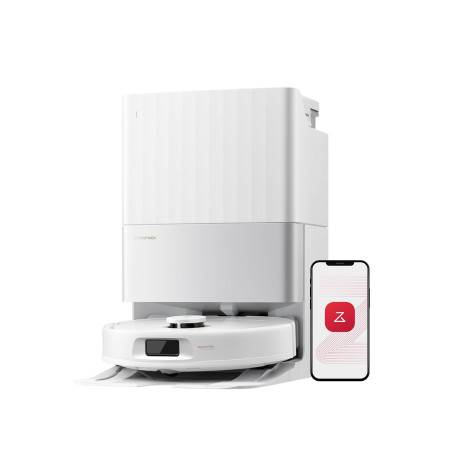 roborock Qrevo S5V Aspirateur Robot Laveur avec Station, 12000Pa Aspiration | Serpillières FlexiArm, Double Anti-emmêlement, Séc