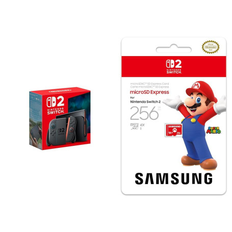 Nintendo Switch 2 + Carte mémoire micro SD express 256 Go SAMSUNG