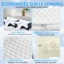 Tbintul Oreiller Cervical pour Dormir, 2 en 1 Oreiller Orthopédique à Mémoire de Forme pour la Nuque, Coussin pour Dormir sur Le