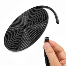 Yerozhui 5M Protection Portiere Voiture Joint Porte Voiture en U Caoutchouc Protecteur Bord de Porte Anti Collision Flexible ave