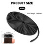 Yerozhui 5M Protection Portiere Voiture Joint Porte Voiture en U Caoutchouc Protecteur Bord de Porte Anti Collision Flexible ave
