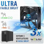 Atlantis onduleur on-Line Faible Bruit 3000VA/2100W, Onda Double Conversion | onde sinusoïdale pure, 75% plus silencieux , Gelid