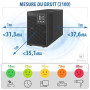 Atlantis onduleur on-Line Faible Bruit 3000VA/2100W, Onda Double Conversion | onde sinusoïdale pure, 75% plus silencieux , Gelid