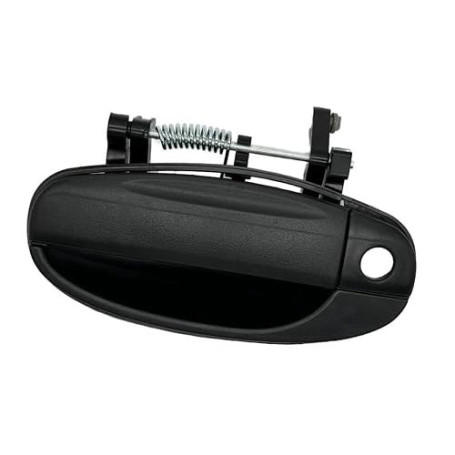 Riloer Poignée de porte de voiture, poignée gauche, poignée de porte extérieure, noire compatible avec Chevrolet Aveo 2004-2011,