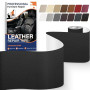 Simili Cuir Autocollant Noir 10 x 200 cm, Patch Cuir Autocollant | Patch Reparation Cuir pour Réparation Canapé, Bonne Adhérence