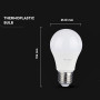V-TAC 10x Ampoules LED culot E27 8,5W (équivalent 60W) A60-806 Lumen - 6500K Blanc Froid