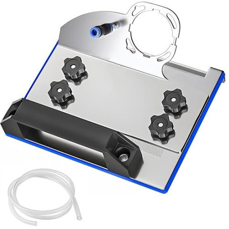 Support Meuleuse d'Angle 45° pour Coupe Carrelage et Chamfrein, Support Coupe Carrelage 45 Degrés Électrique avec Tube d'Eau, Fi