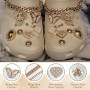 A.S.Marelis Lot de Breloques Strass pour Sabots, Décorations Clipsables en Cristal, Décorations de Chaussures pour Femme de Bric