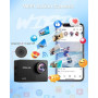 TIMNUT 4K60FPS Caméra Sport- Caméra Étanche avec Carte SD 64G 48MP HD WiFi Camera with EIS, Caméras Embarquées with 2 * 1350 mAh