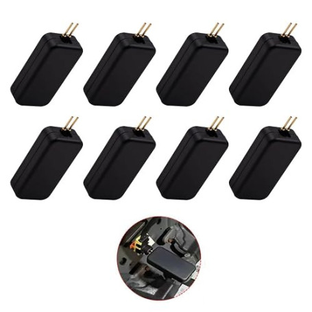 GVSS 8 Pièces Leurre Airbag Noir,Simulateur Airbag de Voiture Universel | Outil diagnostic système SRS,Utilisation simple sans c