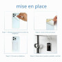 DikGifk 3 Pièces Étuis à Ventouses en Silicone Extra Fort Blanc, entouses en Silicone pour Téléphone Portable,Extra Fortes Suppo