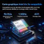 GEEKOM IT13 Business Mini PC, Intel i5-13600H(jusqu'à 4,80 GHz),16Go RAM | 1To SSD (RAM+SSD Évolutif), Lecteur SD, USB-C, 4 écra