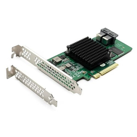 Carte contrôleur HBA interne PCI-E SAS/SATA 12G: Broadcom's SAS 3008, compatible avec 9300-8I