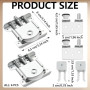 2 Pièces Roulette Porte Coulissante Placard,Roulette Coulissant Armoire,Kit Coulissante pour Porte de Garde-robe Roues Vitrines,