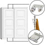 2 Pièces Roulette Porte Coulissante Placard,Roulette Coulissant Armoire,Kit Coulissante pour Porte de Garde-robe Roues Vitrines,