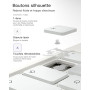 Inateck Coque Clavier iPad A16/10e Gén, Support Magnétique Flottant | Pour 10.9/11", rétroéclairé 7 couleurs, pavé tactile, bras