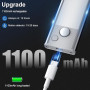 JEKEMORYE Lampe LED Rechargeable Cuisine Reglette - Blanc 20CM 3 Pièce