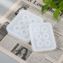 2 moules en résine silicone Tyqour pour perles avec trous - pour création de bijoux et artisanat DIY