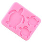 Nifocc Lot de 2 moules en silicone avec trous en forme de tortue de mer - Pour bricolage de bijoux et d'artisanat