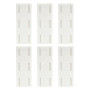 YANGWEN 6 Pièces Support Murale Multiprise Auto-Adhésif - Fixation sans Perçage pour Câbles (Cuisine, Bureau, Salon) - Adhésif F