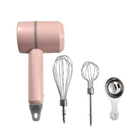 Batteur à main, mélangeur électrique portable sans fil, rechargeable par USB à 3 vitesses, avec deux fouets et séparateur d'œufs