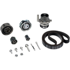 GATES Kit PowerGrip + Pompe À Eau KP25649XS-1 | Compatible avec: AUDI A1, A1 Sportback, A3, A3 Cabriolet, A3 Sportback, A4 Allro