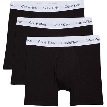 Calvin Klein Boxers Longs Lot de 3 Homme avec Ceinture Emblématique