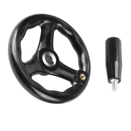 Roue à Main, Volant à Main, Volant Manivelle, Hand Wheel, Volant pour Fraiseuse, 3 Rayons Volant,Roue à Main pour Fraiseuse, Vol