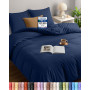 Utopia Bedding Housse de Couette 220x240 cm avec 2 Taies d'oreiller 65x65 cm (Marine) - Parure de lit 220 x 240 cm - Ensembles d