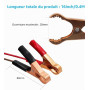 LANMINGLEL Briquet de Batterie Adaptateur 18AWG,12V Briquet de Cigarette Prise Femelle de Batterie Alligator Clips,Câble d'exten