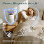 Levoit Purificateur d'Air Filtre HEPA 99,97% 7W Chambre Silencieux Blanc | contre Allergies et Odeurs, avec Éponge d'Aromathérap