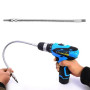 Yuentoen Porte-embouts flexible, 1/4", magnétique, 30 cm | Rallonge flexible pour tournevis, porte-embout flexible pour endroits