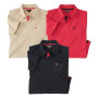 ATLAS FOR MEN - Lot de 3 Polos Homme - Manches Courtes - Disponible en Grandes Tailles du M au 5XL