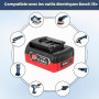 Dosctt 2 X 8000mAh Compatible pour Bosch Professional 18V System Batterie GBA, ne s'applique Pas à Toutes Les Batteries et Tous