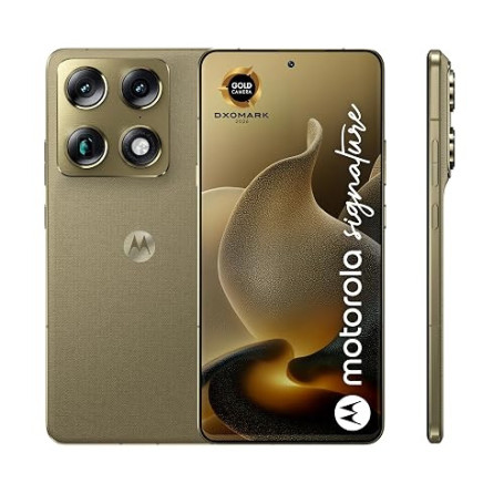 Motorola Signature 16 512 5G, Martini Olive (Vert Olive) | Quadruple capteur 50MP, écran 6,8" Amoled, Snapdragon 8 Gen 5, 5200 m