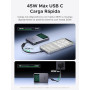 UGREEN MagFlow Pro Batterie Externe Magnétique 10000mAh 25W | Câble USB C 45W Intégré Power Bank MagSafe Écran Affichage Numériq