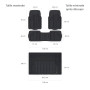 Amazon Basics Lot de 4 tapis de sol et de coffre robustes en PVC pour voitures, SUV, fourgonnettes toutes saisons, Noir