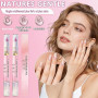 Repousse-cuticules et stylo à huile en céramique 2 en 1 2 paquets | Stylo à huile pour enlever les cuticules des ongles secs et