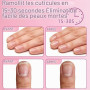 Repousse-cuticules et stylo à huile en céramique 2 en 1 2 paquets | Stylo à huile pour enlever les cuticules des ongles secs et