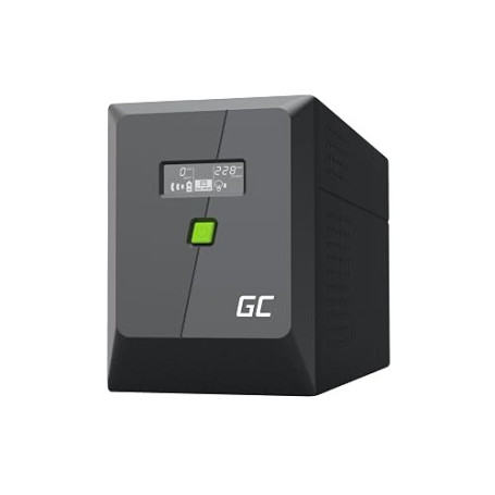 Greencell UPS PowerProof 1500 VA 900 W Écran LCD Sinusoïde Modifiée | Protection Surtensions Coupures Court-Circuits Régulation