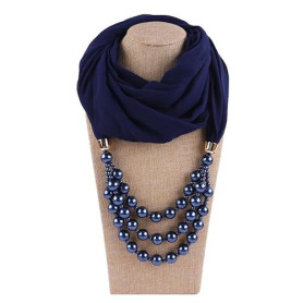 Collier pour femme - 180 x 48 cm - Foulards - Protection solaire - En mousseline de soie - Pendentif hijab - Style national - Éc