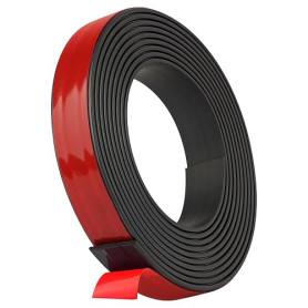 AFXEE Bande Magnétique Autocollante, 2M Bande Magnétique Autocollante Forte avec Adhésive, 1.5CM x 1.5MM Bandes Souple Aimantée